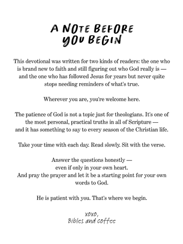 Patient Is the Lord | Seven-Day Devotional