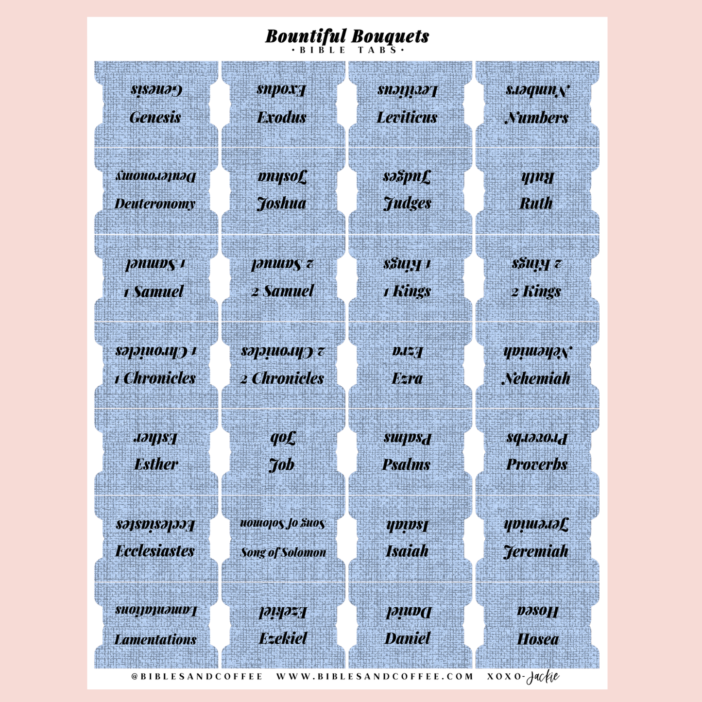 Bountiful Bouquet Bible Tabs
