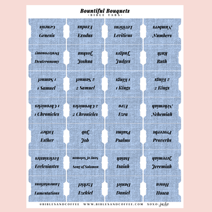 Bountiful Bouquet Bible Tabs