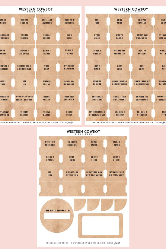 Western Cowboy Bible Tabs