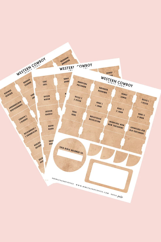 Western Cowboy Bible Tabs