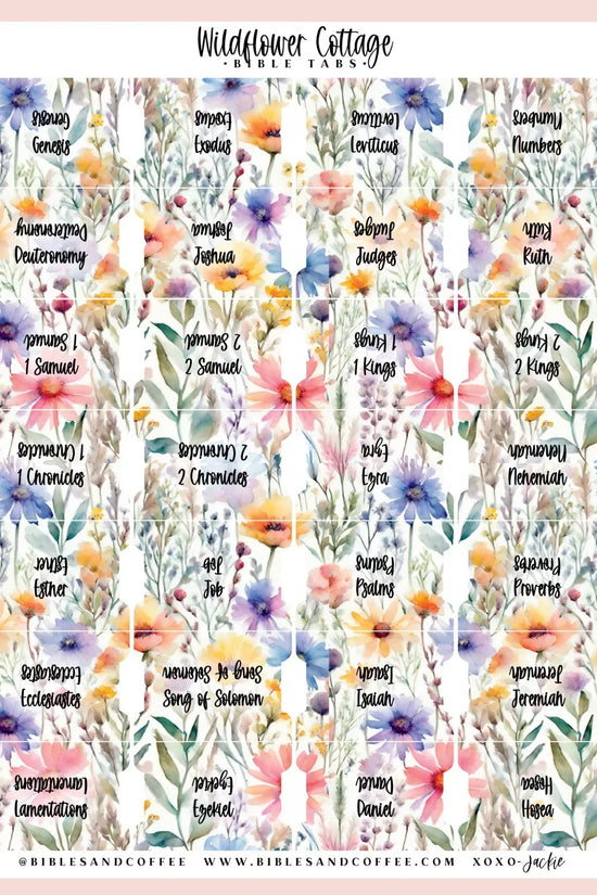 Wildflower Cottage Bible Tabs