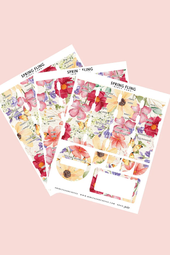 Spring Fling Bible Tabs