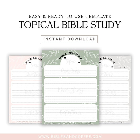 Topical Bible Study (Digital Download)