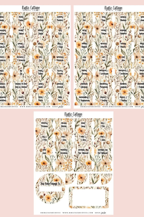Rustic Cottage Bible Tabs