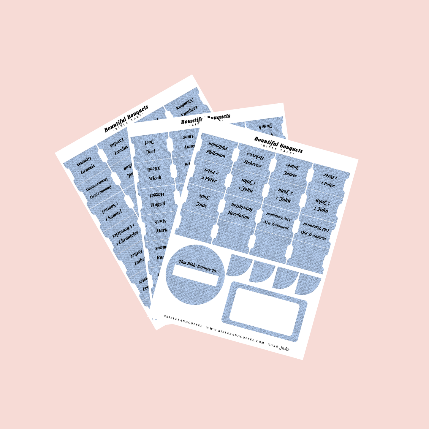 Bountiful Bouquet Bible Tabs