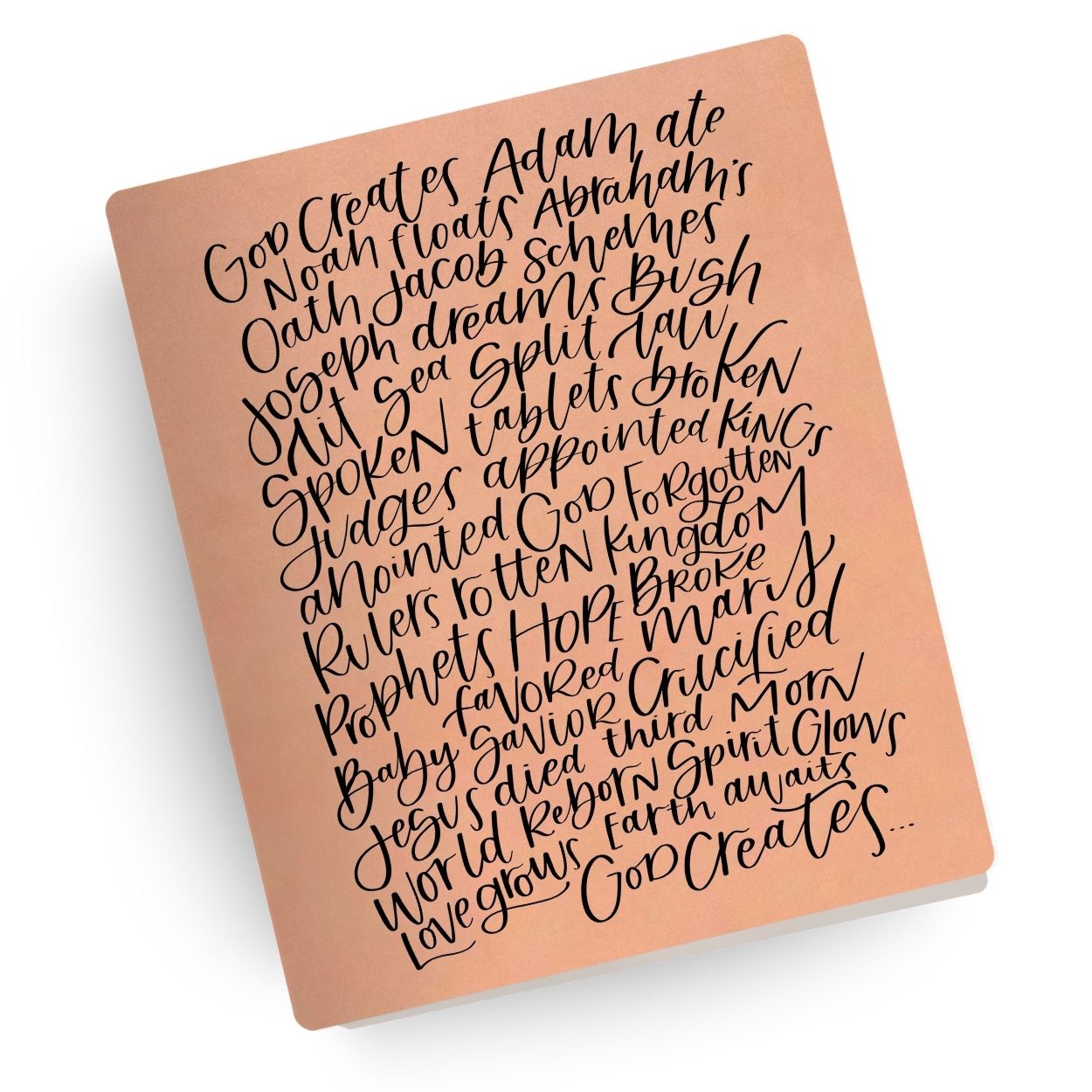 Bible in 50 Words Engraved Bible