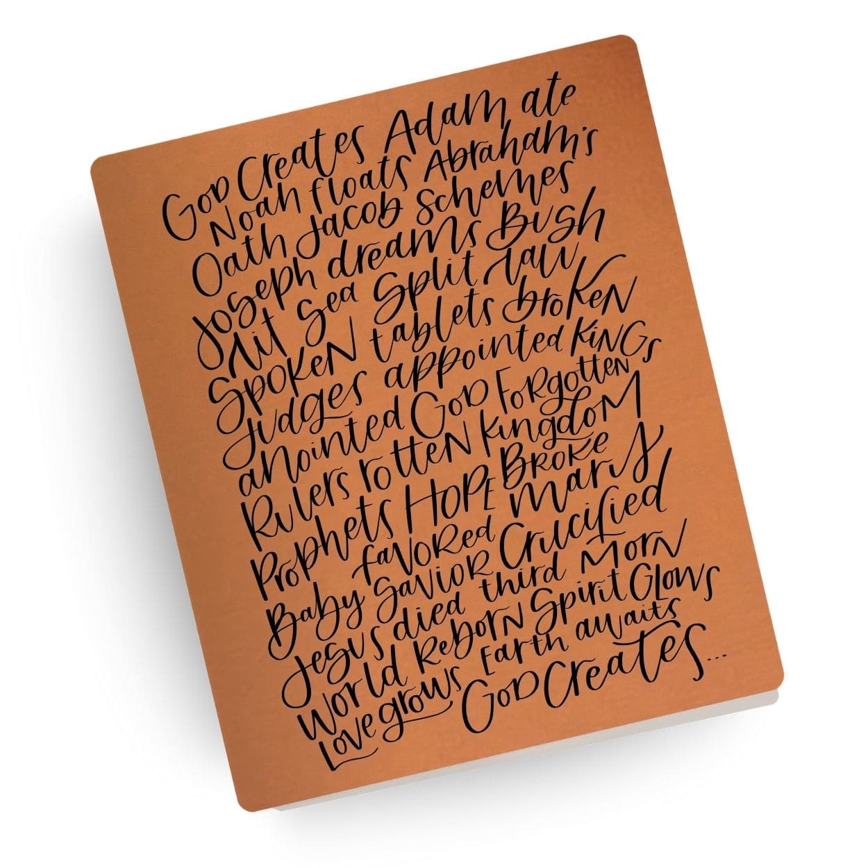 [SYO] Bible in 50 Words Engraved Bible