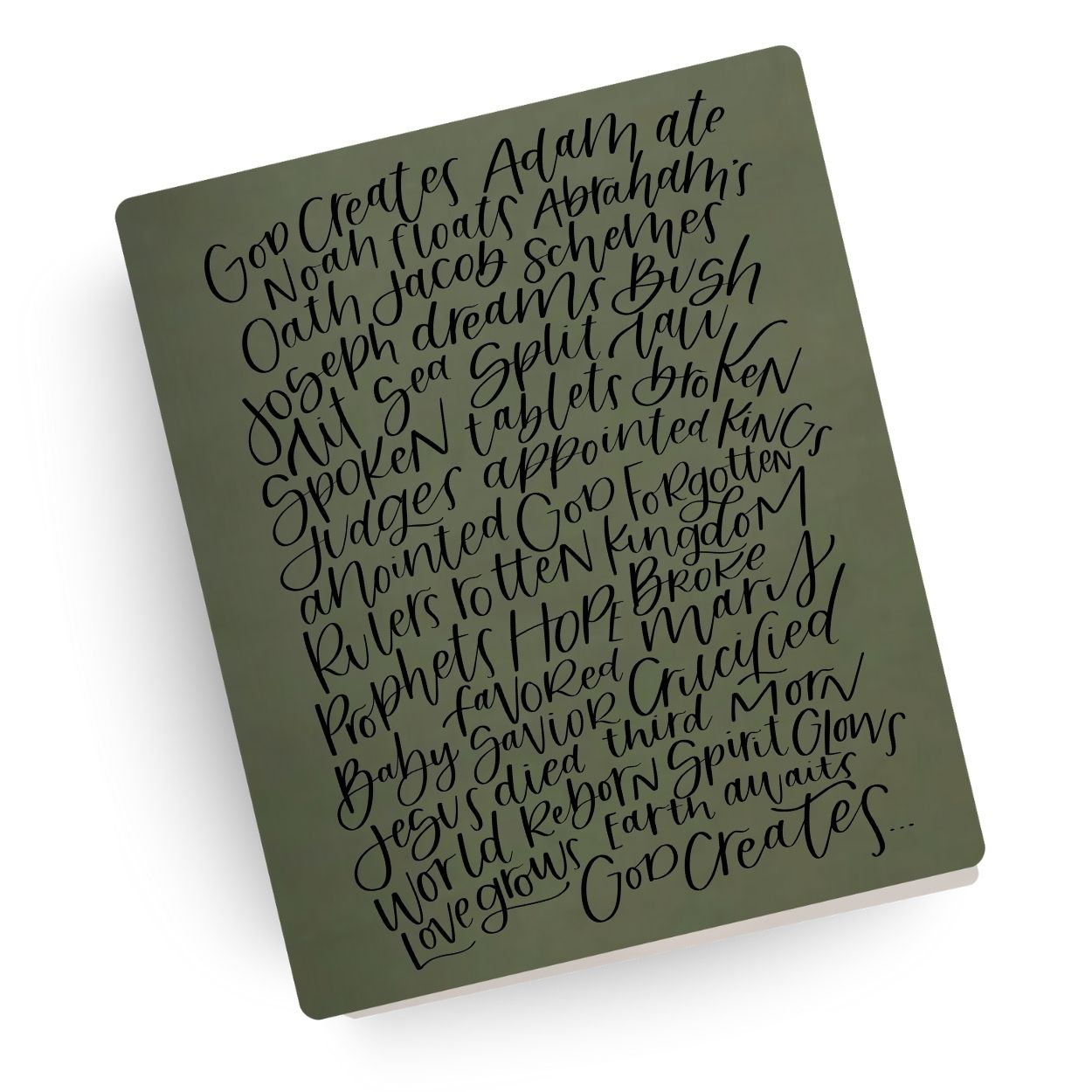 Bible in 50 Words Engraved Bible