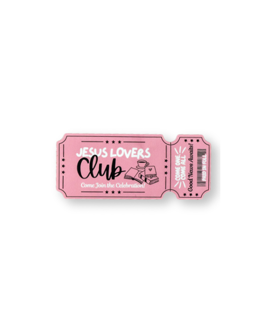 Jesus Lovers Club Sticker