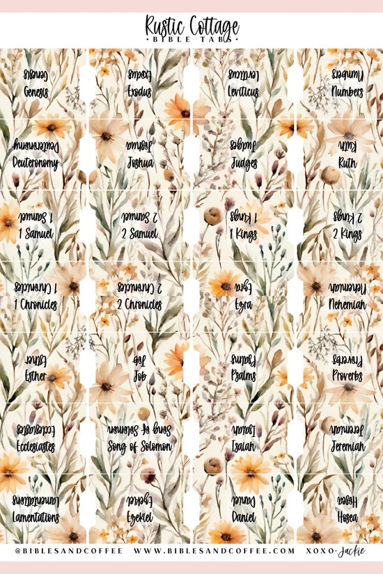Rustic Cottage Bible Tabs