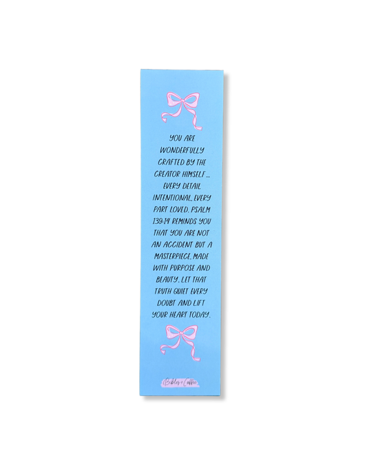 Fearfully and Wonderfully Made Bookmark