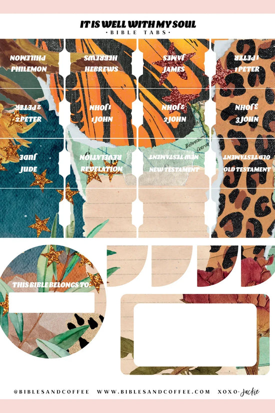 It Is Well With My Soul Bible Tabs