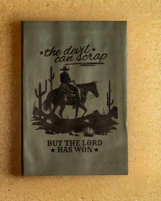 The Outlaw’s Defeat Engraved Bible