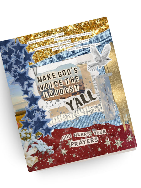 American Saturday Night Collage Canvas Bible
