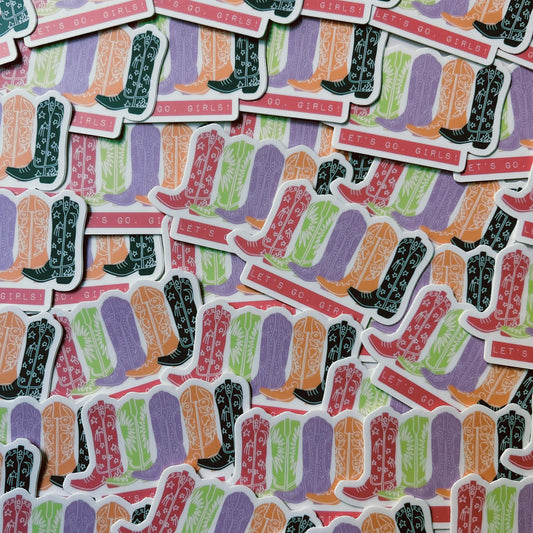 Lets Go Girls Sticker