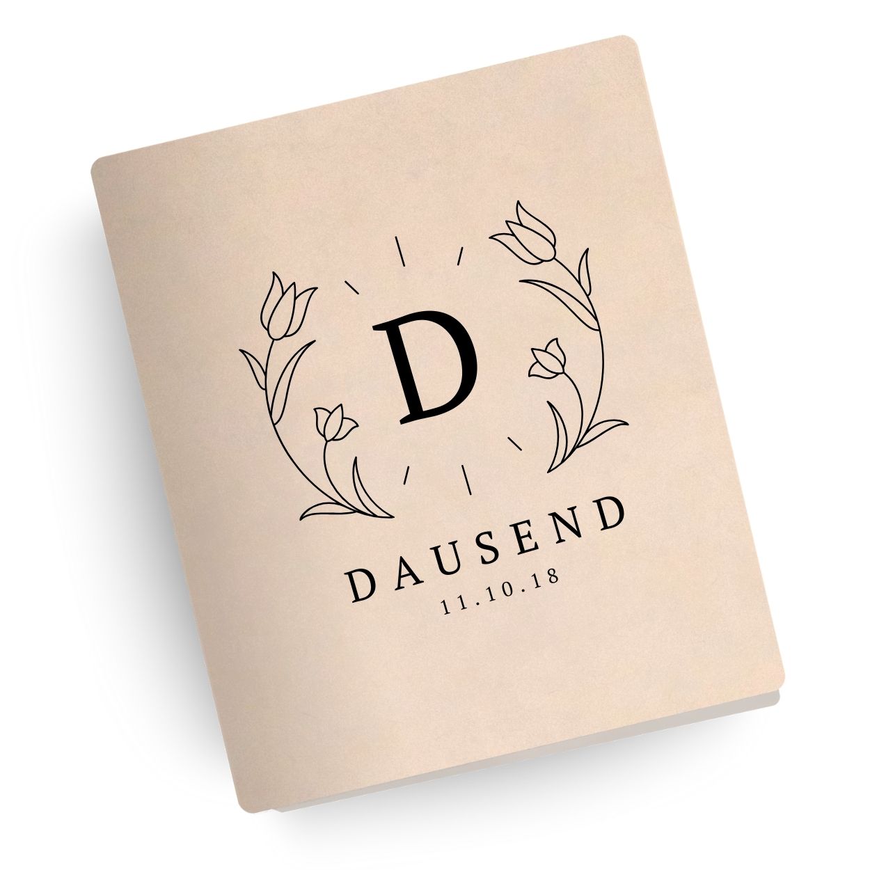 Blooming Love Engraved Wedding Bible