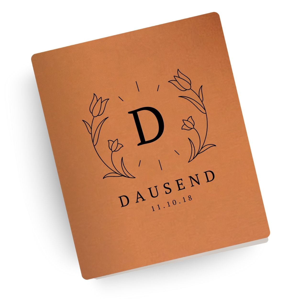 Blooming Love Engraved Wedding Bible