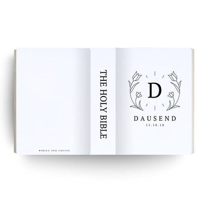 Blooming Love Engraved Wedding Bible