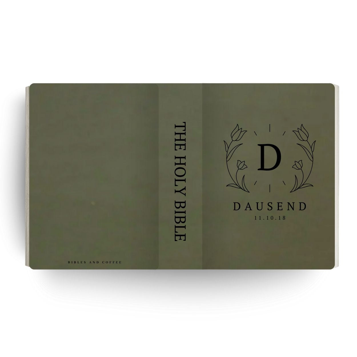 Blooming Love Engraved Wedding Bible