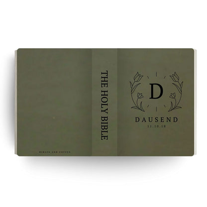 Blooming Love Engraved Wedding Bible