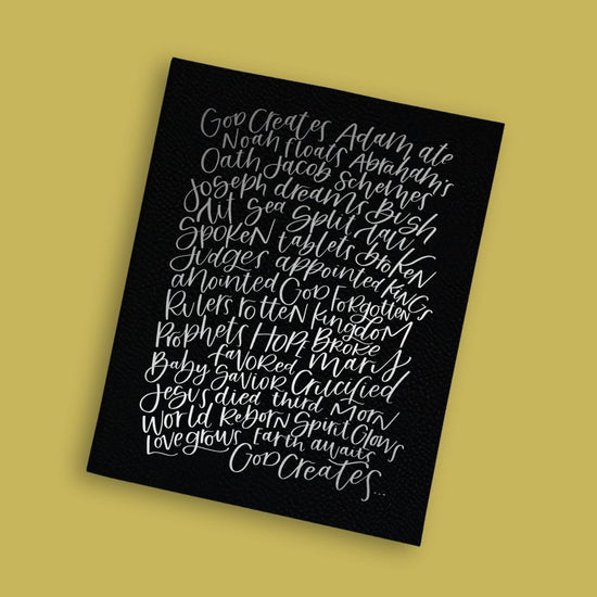 Bible in 50 Words Engraved Bible