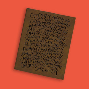 Bible in 50 Words Engraved Bible