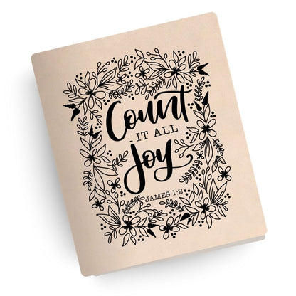 Count It All Joy Engraved Bible