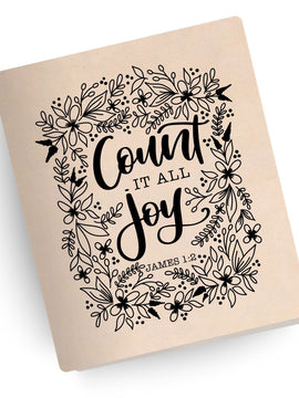 Count It All Joy Engraved Bible