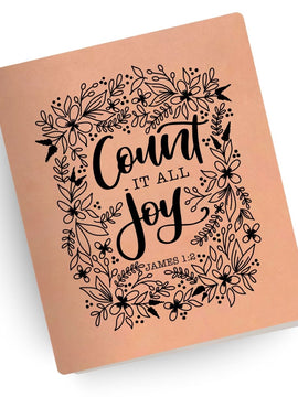 Count It All Joy Engraved Bible