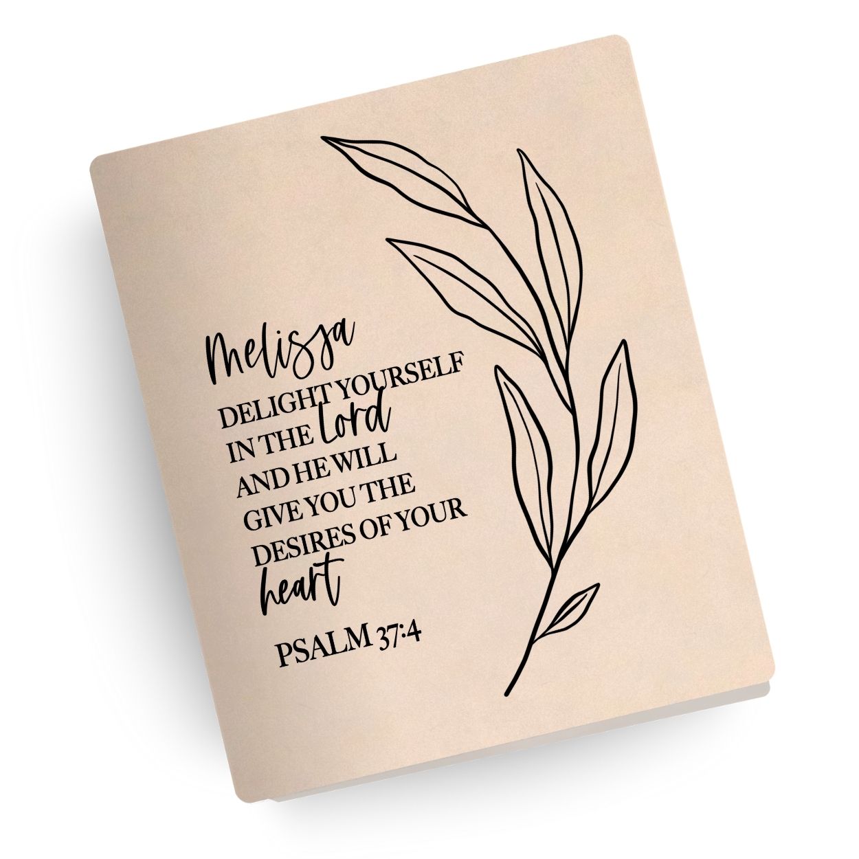 Personalized Psalm Engraved Bible