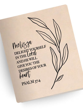 Personalized Psalm Engraved Bible