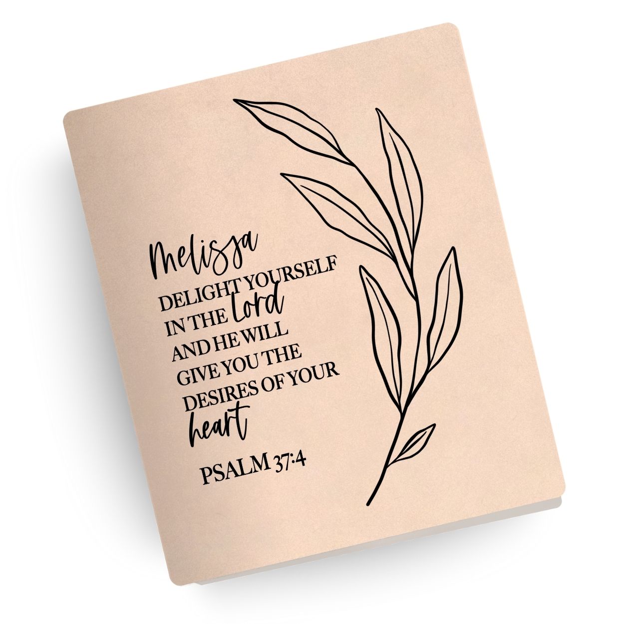 Personalized Psalm Engraved Bible