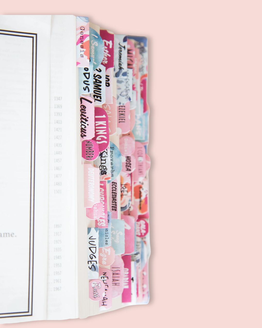 Floral Bible Tabs