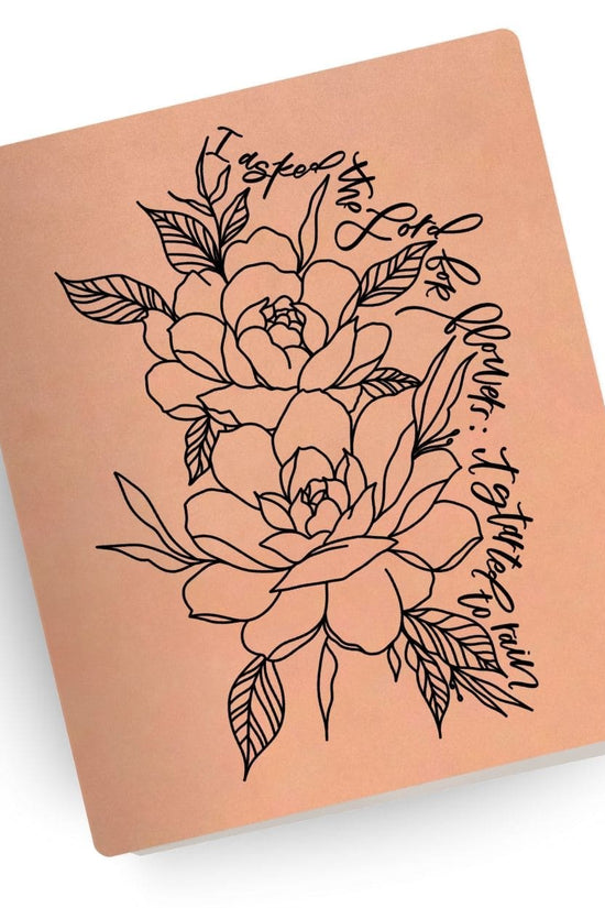 [SYO] Flowers and Rain Engraved Bible