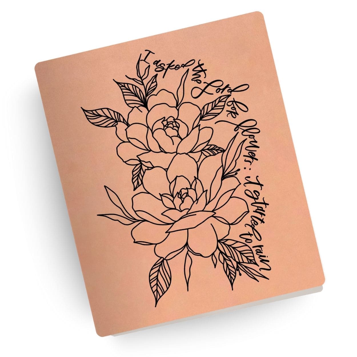 [SYO] Flowers and Rain Engraved Bible
