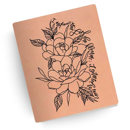 Flowers and Rain Engraved Bible