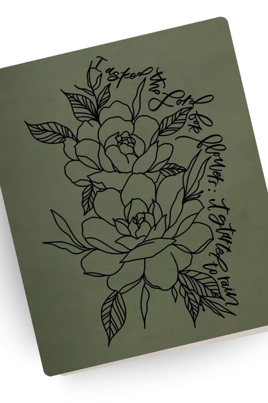 [SYO] Flowers and Rain Engraved Bible