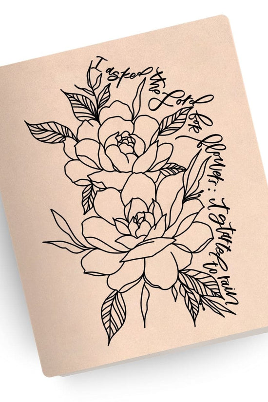 [SYO] Flowers and Rain Engraved Bible