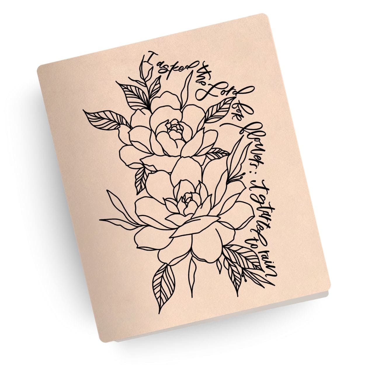 [SYO] Flowers and Rain Engraved Bible