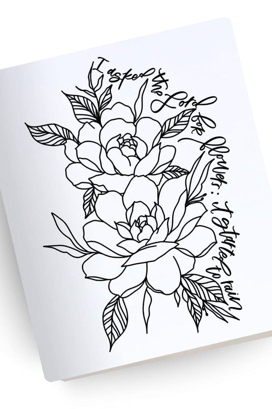 [SYO] Flowers and Rain Engraved Bible