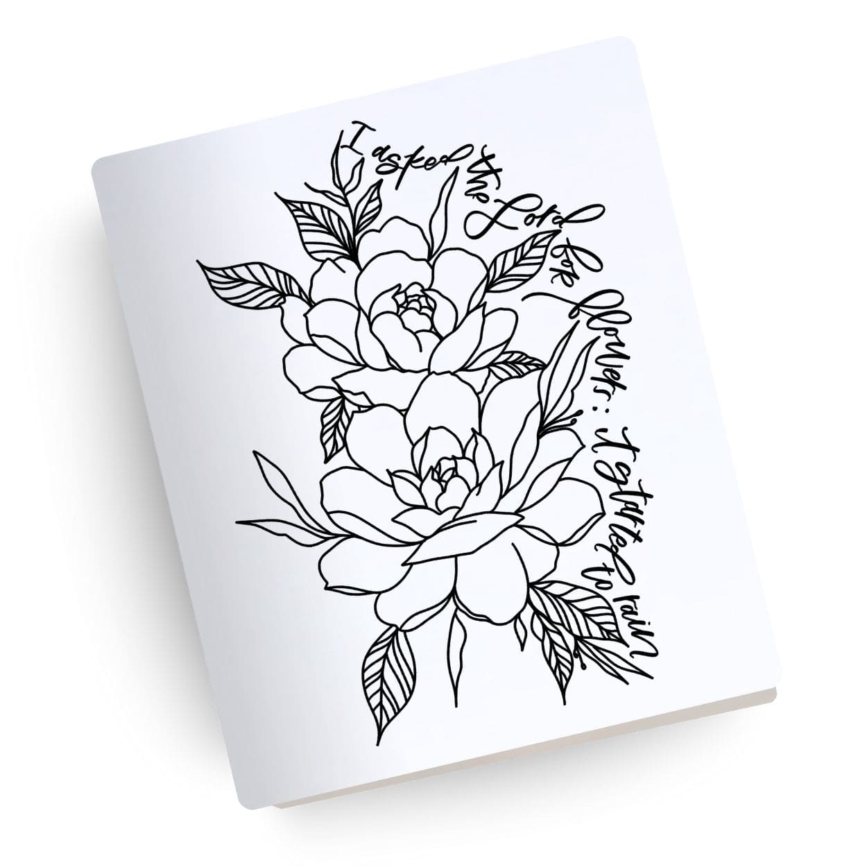 [SYO] Flowers and Rain Engraved Bible