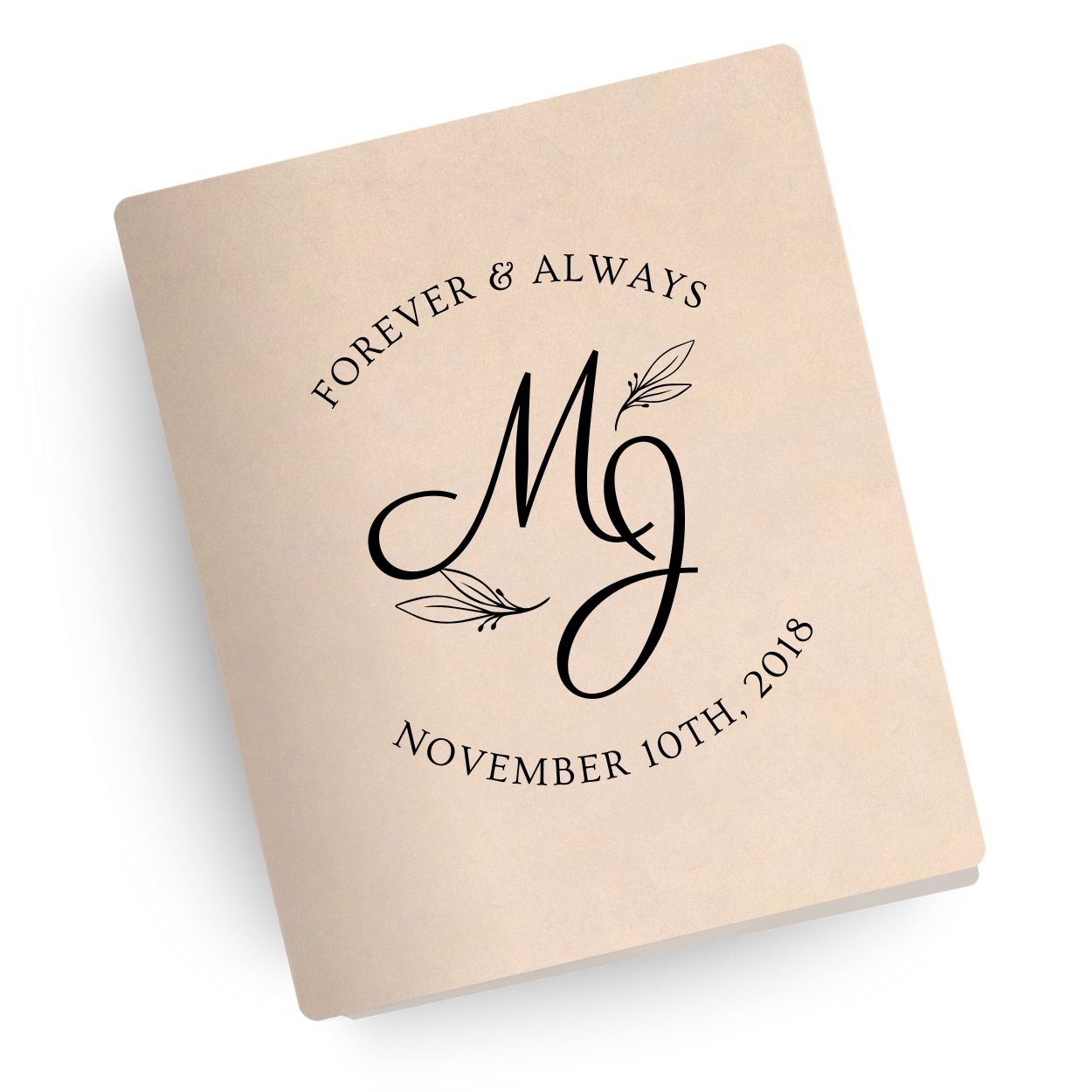 Forever and Always Engraved Wedding Bible