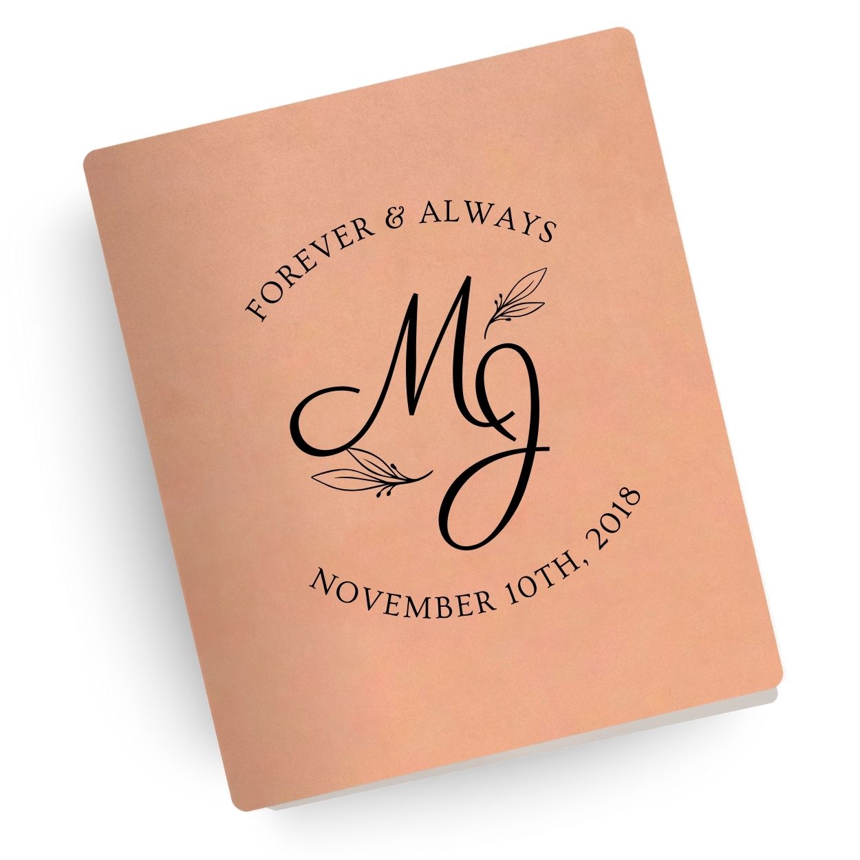 Forever and Always Engraved Wedding Bible