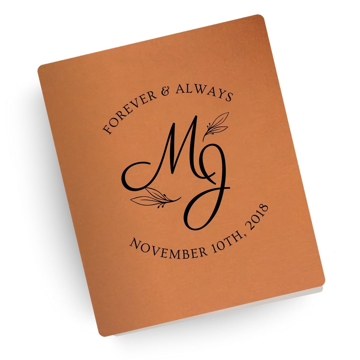 Forever and Always Engraved Wedding Bible