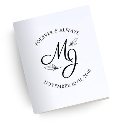Forever and Always Engraved Wedding Bible