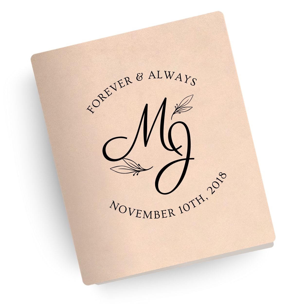 Forever and Always Engraved Wedding Bible