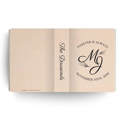 [SYO] Forever and Always Engraved Wedding Bible