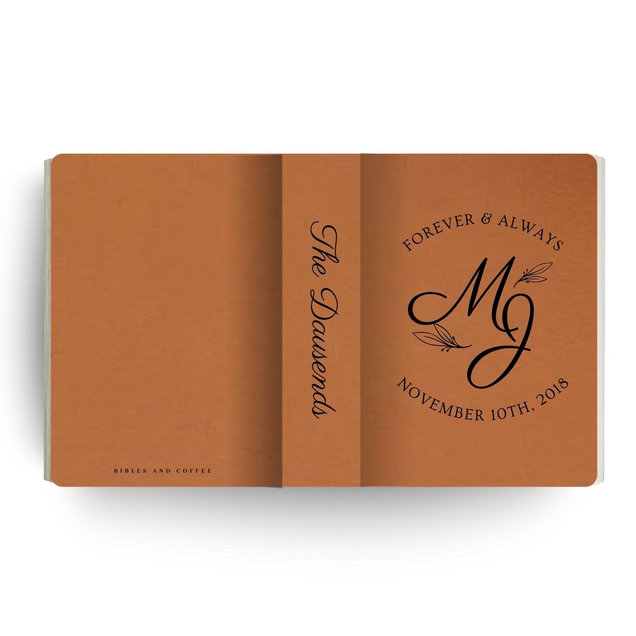 Forever and Always Engraved Wedding Bible