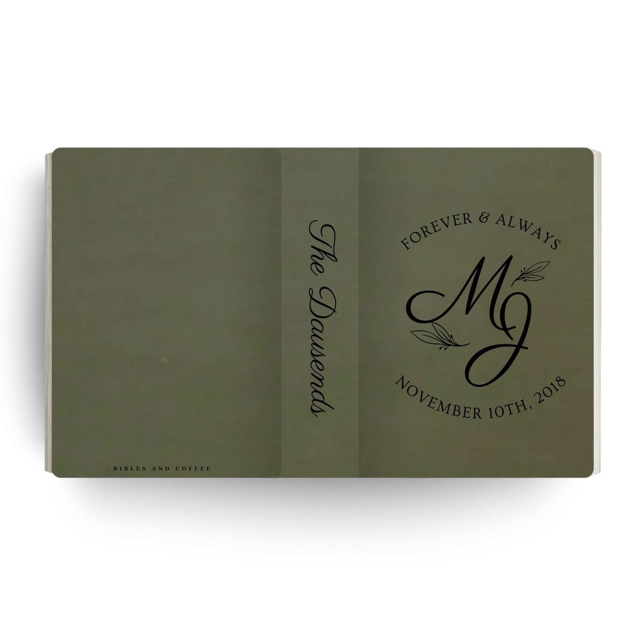 [SYO] Forever and Always Engraved Wedding Bible